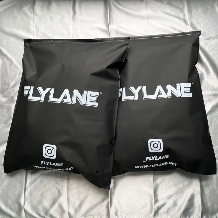 Black Frosted Zipper Bags