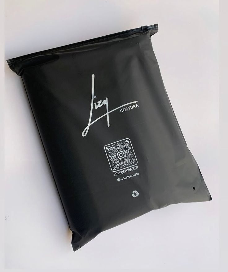 Black Frosted Zipper Bags