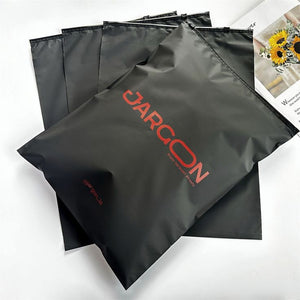 Black Frosted Zipper Bags