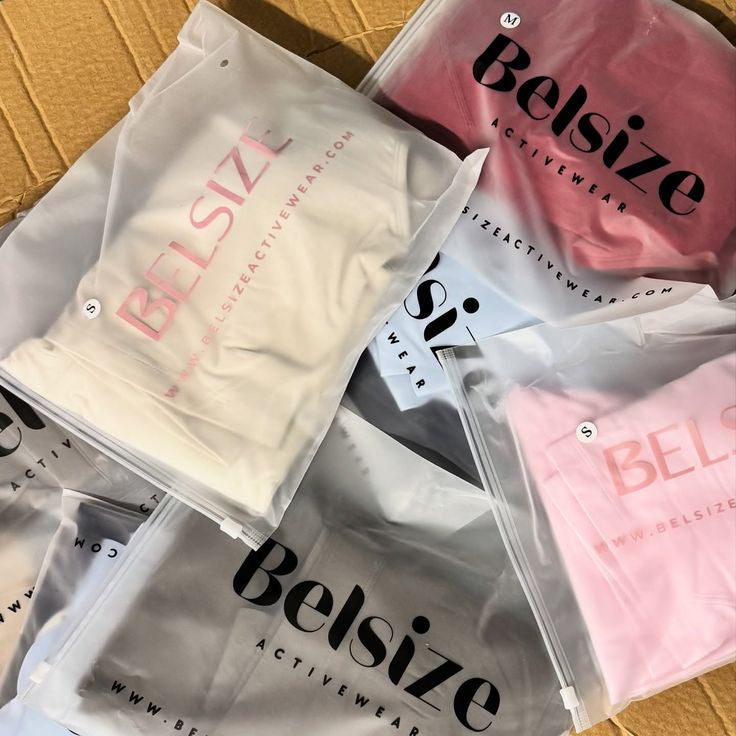 Black Frosted Zipper Bags